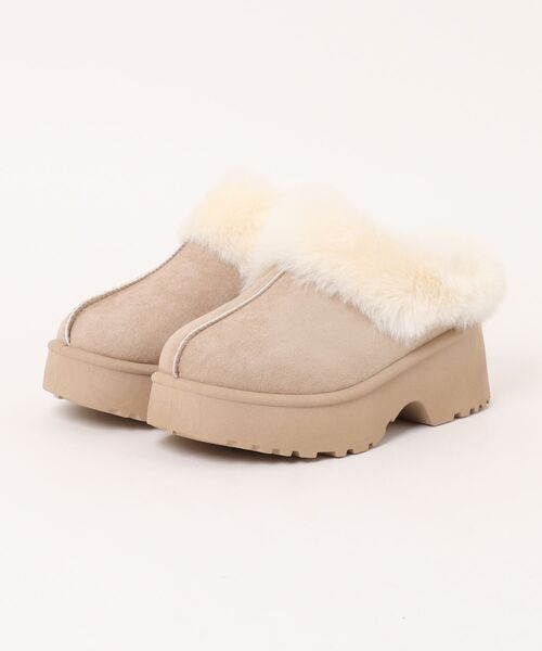 Shoes in Closet(シューズインクローゼット)の「軽量厚底 プラットフォーム ヒール ファー ムートン ブーツ 6489(スリッポン・レディース・ブラック/ブラウン系その他/ベージュ・S/M/L/LL)」の22枚目の写真