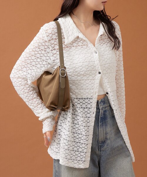 mystic（ミスティック）の「【コーディネートのアクセントに◎】リングバックルワンハンドBAG（ハンドバッグ・レディース・イエロー/オリーブ・ONE SIZE）」の7枚目の写真