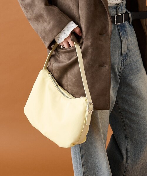 mystic（ミスティック）の「【コーディネートのアクセントに◎】リングバックルワンハンドBAG（ハンドバッグ・レディース・イエロー/オリーブ・ONE SIZE）」の12枚目の写真
