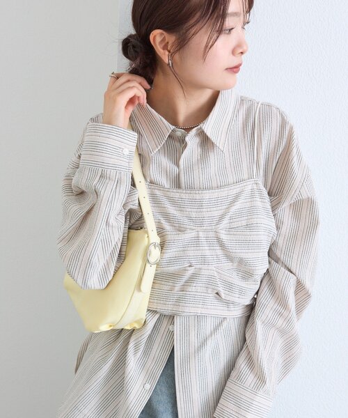 mystic（ミスティック）の「【コーディネートのアクセントに◎】リングバックルワンハンドBAG（ハンドバッグ・レディース・イエロー/オリーブ・ONE SIZE）」の13枚目の写真