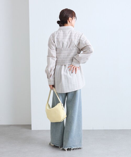 mystic（ミスティック）の「【コーディネートのアクセントに◎】リングバックルワンハンドBAG（ハンドバッグ・レディース・イエロー/オリーブ・ONE SIZE）」の15枚目の写真