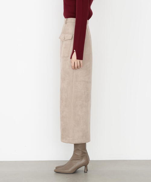 PROPORTION BODY DRESSING（プロポーションボディドレッシング）の「ダンボールフェイクスエード調スカート / 1215220905（スカート・レディース・ベージュ系その他/ブラウン/ベージュ/ブルー・SMALL/P/S/MEDIUM）」の14枚目の写真