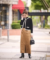 PROPORTION BODY DRESSING | ダンボールフェイクスエード調スカート / 1215220905(スカート)