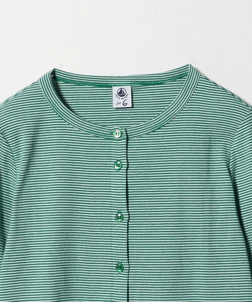 PETIT BATEAU（プチバトー）の「【別注】＜PETIT BATEAU for 6＞CARDIGAN/カーディガン（カーディガン/ボレロ・レディース・ケリーグリーン/ネイビー/その他1/ホワイト・FREE）」の9枚目の写真