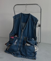 wee9s | 8 pockets BUDDY DENIM VEST / 8ポケットバディデニムベスト(ベスト)