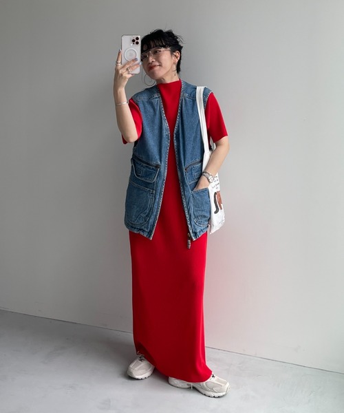 wee9s(ウィークス)の「8 pockets BUDDY DENIM VEST / 8ポケットバディデニムベスト(ベスト・レディース・ブルー・FREE)」の16枚目の写真