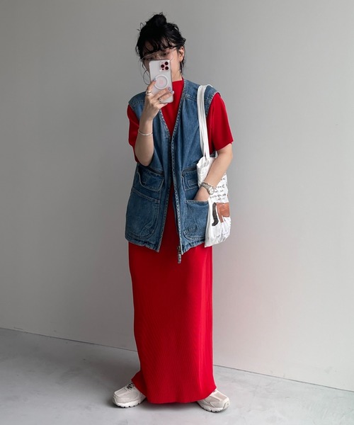 wee9s(ウィークス)の「8 pockets BUDDY DENIM VEST / 8ポケットバディデニムベスト(ベスト・レディース・ブルー・FREE)」の21枚目の写真