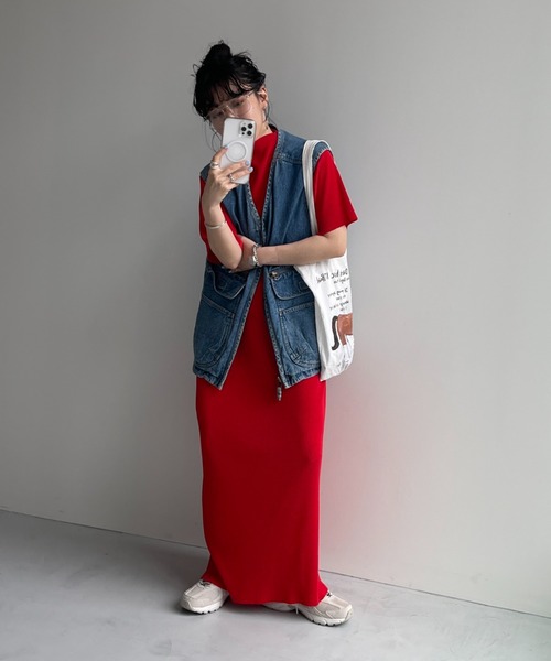 wee9s(ウィークス)の「8 pockets BUDDY DENIM VEST / 8ポケットバディデニムベスト(ベスト・レディース・ブルー・FREE)」の17枚目の写真