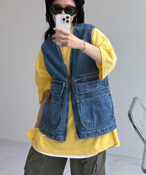 wee9s（ウィークス）の「8 pockets BUDDY DENIM VEST / 8