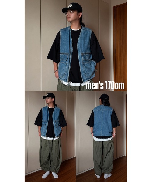 セール】8 pockets BUDDY DENIM VEST / 8ポケットバディデニムベスト