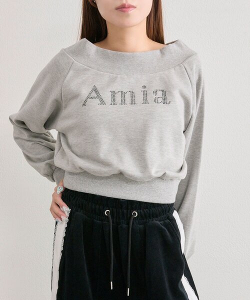 OLIVE des OLIVE（オリーブデオリーブ）の「オフショルスウェット（スウェット・レディース・オートミール/トップグレー/サックスブルー・FREE）」の17枚目の写真