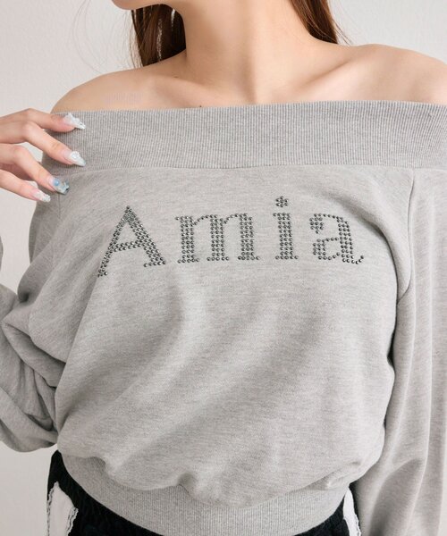 OLIVE des OLIVE（オリーブデオリーブ）の「オフショルスウェット（スウェット・レディース・オートミール/トップグレー/サックスブルー・FREE）」の16枚目の写真