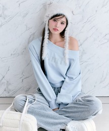 OLIVE des OLIVE | オフショルスウェット(スウェット)