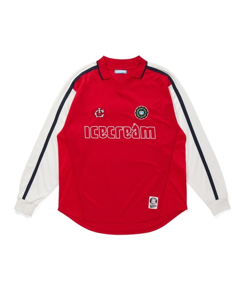 ICECREAM（アイスクリーム）の「FOOTBALL LS SHIRT（Tシャツ/カットソー・メンズ・ホワイト/ネイビー/レッド・SMALL/MEDIUM/LARGE/X-LARGE）」の3枚目の写真