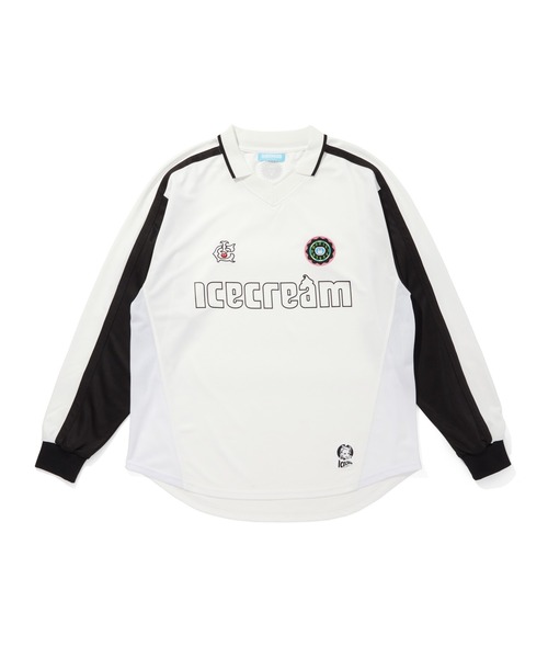 ICECREAM（アイスクリーム）の「FOOTBALL LS SHIRT（Tシャツ/カットソー・メンズ・ホワイト/ネイビー/レッド・SMALL/MEDIUM/LARGE/X-LARGE）」の2枚目の写真