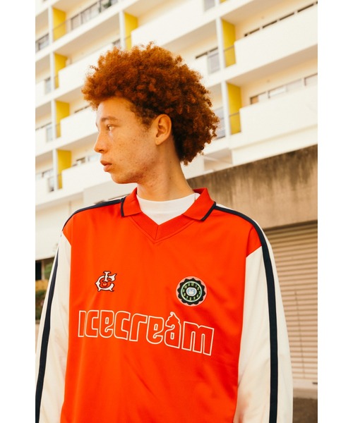 ICECREAM（アイスクリーム）の「FOOTBALL LS SHIRT（Tシャツ/カットソー・メンズ・ホワイト/ネイビー/レッド・SMALL/MEDIUM/LARGE/X-LARGE）」の13枚目の写真
