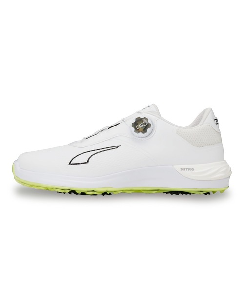 PUMA(プーマ)の「PUMA プーマ メンズ ゴルフ パワーアセンド ニトロ ディスク スパイクレス(スニーカー・メンズ・ホワイト系その他6/ホワイト系その他7/グレー×ホワイト・30.0cm/29.5cm/25.5cm/25.0cm/28.0cm/26.5cm/26.0cm/29.0cm/27.5cm/27.0cm/28.5cm)」の2枚目の写真