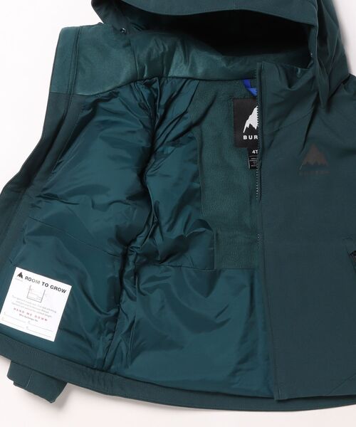 BURTON（バートン）の「トドラー Hillslope 2L ジャケット（その他アウター・キッズ・レッド系その他/エメラルド/マルチ・4T/5/3T）」の5枚目の写真