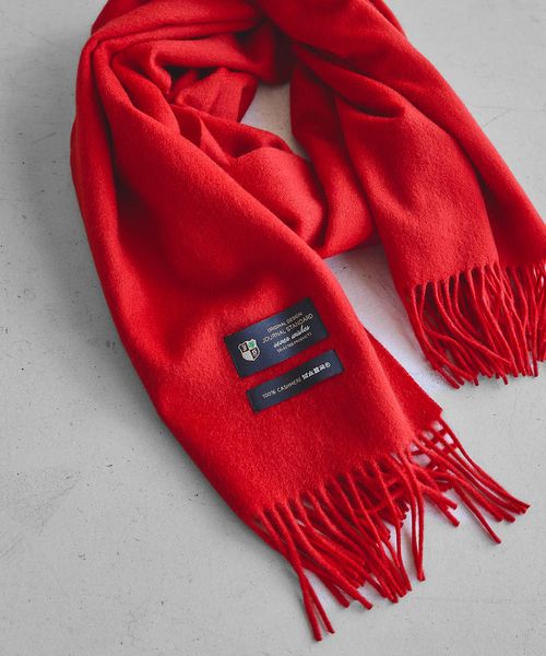 JOURNAL STANDARD（ジャーナルスタンダード）の「《追加》Cashmere ストール（ストール/ショール・レディース・ブルー/チャコールグレー/レッド系その他/レッド/グリーン系その他/サックスブルー/ブラック・FREE）」の6枚目の写真