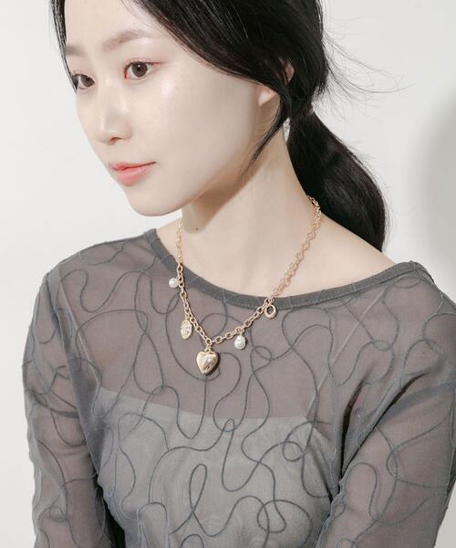 SMELLY(スメリー)の「プックリハートチャームネックレス(ネックレス・レディース・ゴールド系その他・-)」の7枚目の写真