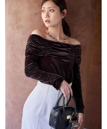 MERCURYDUO | シャーリングベロアカットソー(Tシャツ/カットソー)