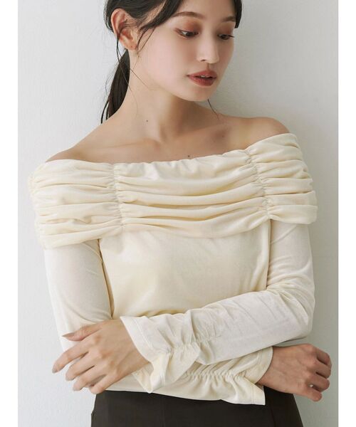 シャーリングベロアカットソー（Tシャツ/カットソー）｜MERCURYDUO