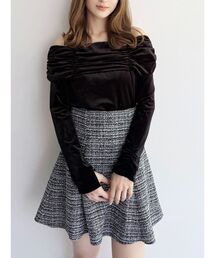 MERCURYDUO | シャーリングベロアカットソー(Tシャツ/カットソー)