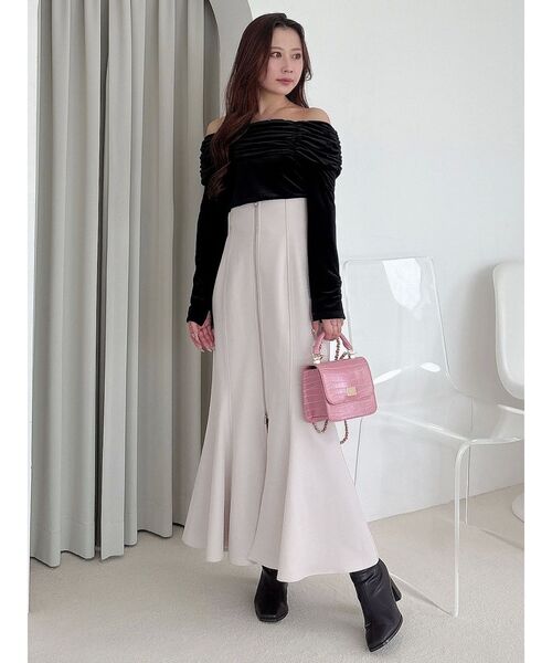 シャーリングベロアカットソー（Tシャツ/カットソー）｜MERCURYDUO