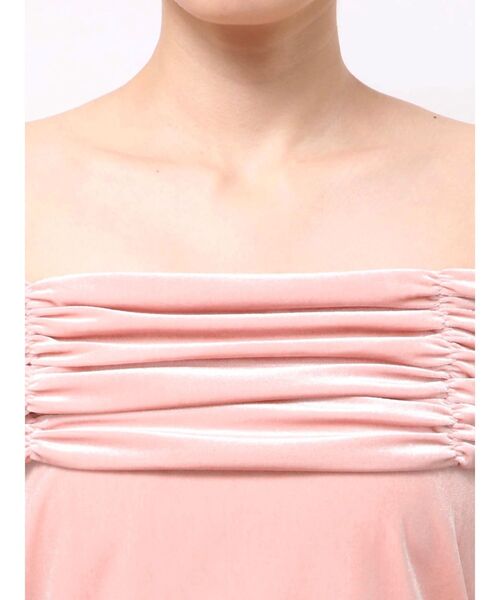 MERCURYDUO（マーキュリーデュオ）の「シャーリングベロアカットソー（Tシャツ/カットソー・レディース・ブラック/イエロー/ピンク/ブラウン・FREE）」の15枚目の写真