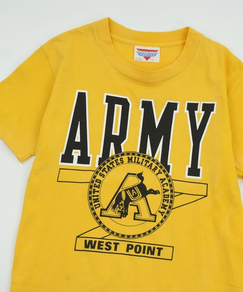 MILITARY(ミリタリー)の「【USED】80’s “Army Westpoint” ミリタリー Tシャツ USA製(Tシャツ/カットソー・メンズ・イエロー・SMALL)」の2枚目の写真