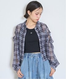 シアーチェックシャツ」に該当するファッション通販 - ZOZOTOWN