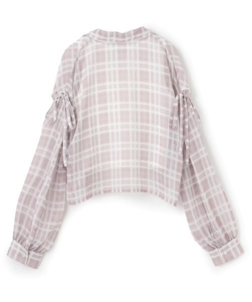 LOVETOXIC(ラブトキシック)の「インナーつきシアーチェックシャツ(シャツ/ブラウス・キッズ・ブラウン/ピンク/ブラック・L:160cm/S:140cm/130cm/M:150cm)」の14枚目の写真