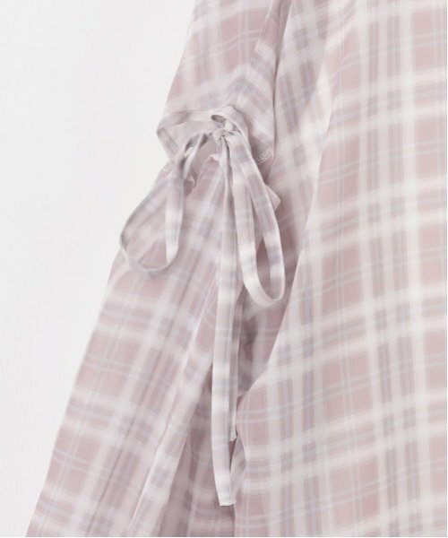LOVETOXIC(ラブトキシック)の「インナーつきシアーチェックシャツ(シャツ/ブラウス・キッズ・ブラウン/ピンク/ブラック・L:160cm/S:140cm/130cm/M:150cm)」の18枚目の写真