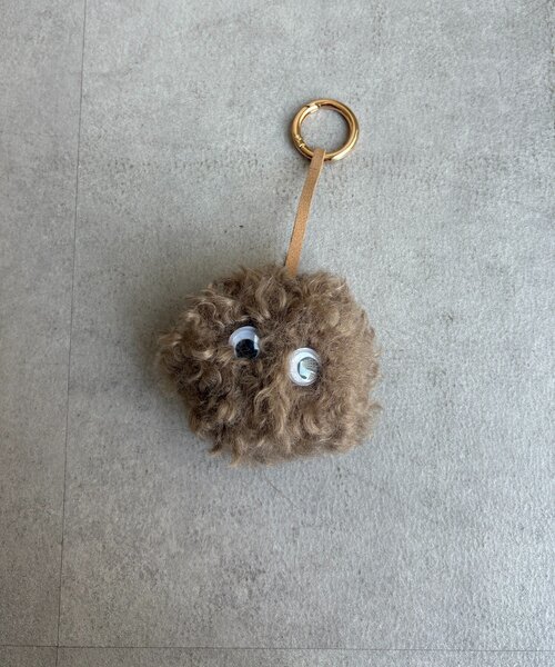 DouDou（ドゥドゥ）の「めだまファーチャーム（その他小物・レディース・グレー/キャメル/グレイッシュベージュ・FREE）」の10枚目の写真