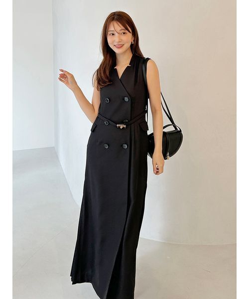 スナイデル　新作　新品未使用　スイッチングジレワンピース スイッチングジレワンピース(マキシ・ロングワンピース