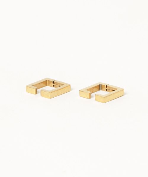 Su1.(スイ)の「【Su1.】【金属アレルギー対応】【ステンレス】スクエアイヤリング(イヤリング・レディース・シルバー/ゴールド・FREE)」の15枚目の写真