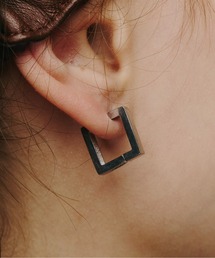 Su1.（スイ）の「【Su1.】【金属アレルギー対応】【ステンレス】スクエアイヤリング（イヤリング）」