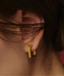 3.401 DEPARTMENT（サントヨンマルイチデパートメント）の「【Su1.】【金属アレルギー対応】【ステンレス】スクエアイヤリング（イヤリング）」