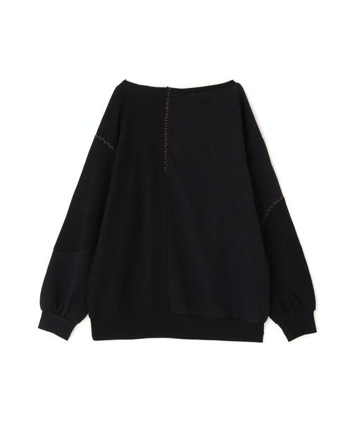 AULA AILA（アウラアイラ）の「AULA AILA/アウラアイラ/別注ステッチデザインプルオーバー（Tシャツ/カットソー・レディース・ブラック/ホワイト系2・0）」の15枚目の写真