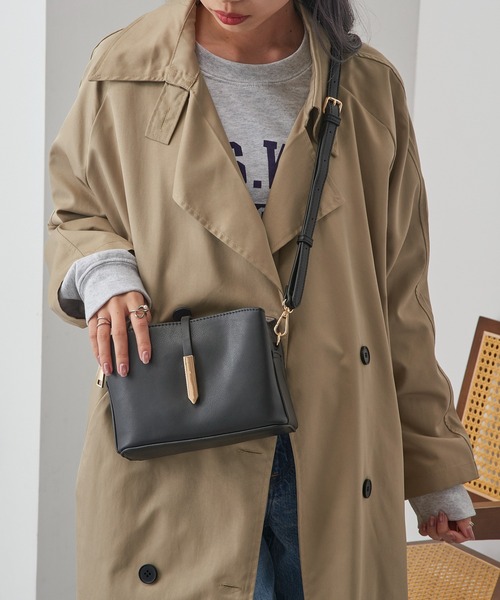 cache cache(カシュ カシュ)の「【cache cache】メタルフラップ3つ口ミニショルダー※(ショルダーバッグ・レディース・ブラック/アイボリー/ブラウン・FREE)」の20枚目の写真