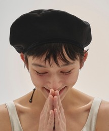 TODAYFUL(gDfCt)Velourpiping Sheer Beret(n`O/x[X)