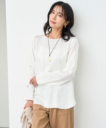 UNFILO | サテン レイヤードブラウス(シャツ/ブラウス)