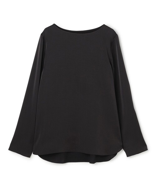 UNFILO（アンフィーロ）の「サテン レイヤードブラウス（シャツ/ブラウス・レディース・ホワイト系/アイボリー系/グレー系/スカイブルー系・MEDIUM/LARGE/SMALL）」の2枚目の写真