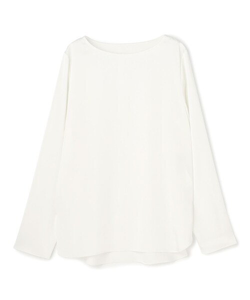 UNFILO（アンフィーロ）の「サテン レイヤードブラウス（シャツ/ブラウス・レディース・ホワイト系/アイボリー系/グレー系/スカイブルー系・MEDIUM/LARGE/SMALL）」の10枚目の写真