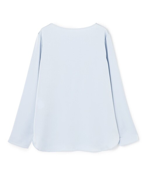 UNFILO（アンフィーロ）の「サテン レイヤードブラウス（シャツ/ブラウス・レディース・ホワイト系/アイボリー系/グレー系/スカイブルー系・MEDIUM/LARGE/SMALL）」の9枚目の写真