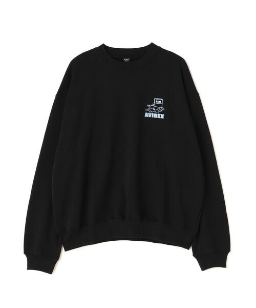 AVIREX(アヴィレックス)の「《WEB&DEPOT限定》FLIGHT MECHANIC CREW NECK SWEAT / フライト メカニック クルーネック スウェット(スウェット・レディース・ベージュ/ブラック/ライトグレー・F)」の4枚目の写真