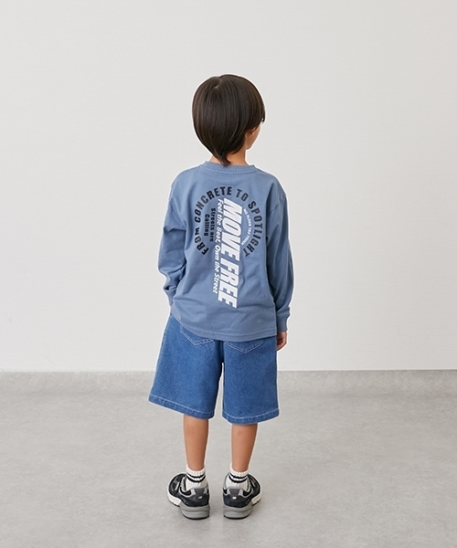 GLAZOS（グラソス）の「【SKIT0LY】【プチプラ】バックサークルロゴ長袖Tシャツ（Tシャツ/カットソー・キッズ・イエロー/ネイビー/ブラック/ブルー/オレンジ/ホワイト/グリーン/ブラウン・140cm/100cm/120cm/110cm/130cm）」の18枚目の写真