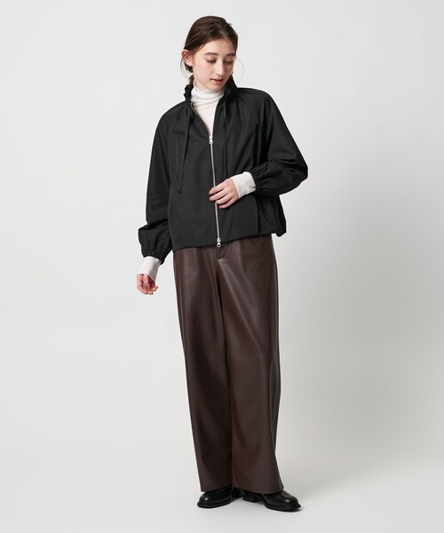 別注】＜Marilyn Moon＞プリーツ ネック ブルゾン（ブルゾン