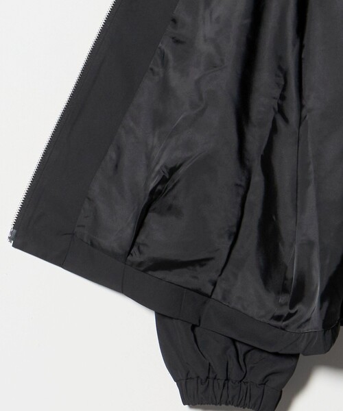 【アローズ取扱】marilyn moon　プリーツノーカラーレザーブルゾン　黒 Marilyn Moon MARILYN MOON マリリンムーン ブルゾン soft eco