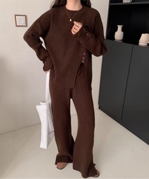 SETUP7（セットアップセブン）の「【SETUP7】サイドスリットリブニットセットアップ KNF151（セットアップ）」